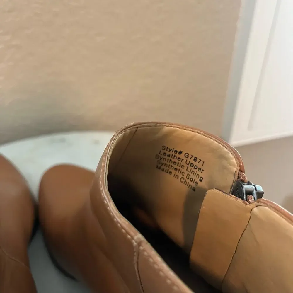 J. Crew Camel Leather Booties 10 Soft Ankle